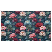 Elegantes Moody Modern Lotus Blume Muster Stoff (Fat Quarter (45,7 x 55,9 cm))