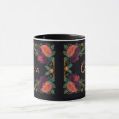 Elegantes Moody Pachy rosa boho floral Tasse (Zentrum)