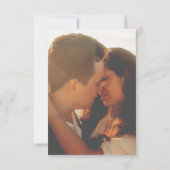 Elegantes Moody Romantic Rose Blumenmuster Foto Save The Date (Rückseite)