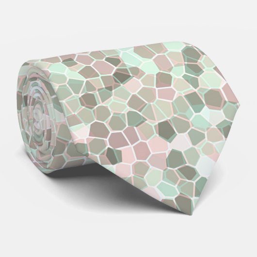 Elegantes Mosaikdesign Krawatte (Gerollt)