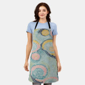 Elegantes Mosaikfliesen-Design mit Wirbel und Gard Schürze (Getragen)