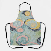 Elegantes Mosaikfliesen-Design mit Wirbel und Gard Schürze (Vorderseite)