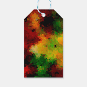 Elegantes Mosaikmuster, mehrfarbig, abstrakt Geschenkanhänger