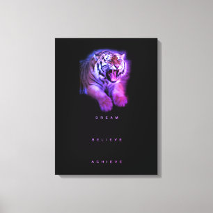 Elegantes Motivierend Affirmation Zitat Abstrakt Leinwanddruck