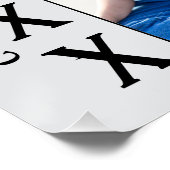 Elegantes Multi-Foto 2025 Abschluss Ankündigung Poster (Ecke)