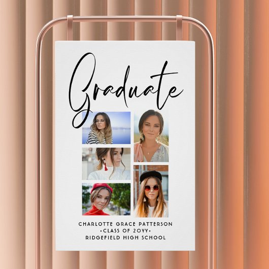 Elegantes Multi-Foto-Abschluss Poster