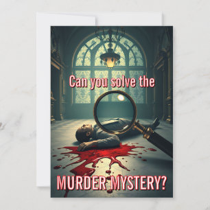 Elegantes Murder Mystery Party Thema Einladung