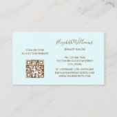 Elegantes Muschel-Logo Visitenkarte (Rückseite)