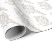 Elegantes Muschelmuster Geschenkpapier (Rolleneckpunkt)