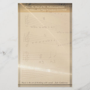 Elegantes Musik-Lehrer Haydn Zitat Briefpapier