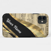 Elegantes Musikblatt Case-Mate iPhone Hülle (Rückseite (Horizontal))