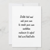 Elegantes Musikblatt Einladung (Rückseite)