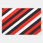 Elegantes Musikblatt Rot, Weiß und Schwarz Geschenkpapier Set (Vorderseite 2)