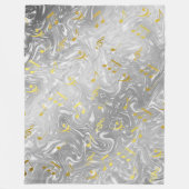elegantes Musiknoten Fleecedecke (Vorderseite)