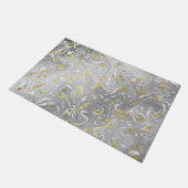 elegantes Musiknoten Fußmatte (Schrägansicht)