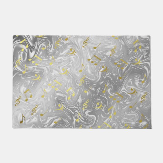 elegantes Musiknoten Fußmatte (Vorderseite)