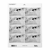 Elegantes Musikthema Hochzeitsstipp (Vorne)