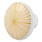 Elegantes Mustard Gold Blush Pink Einfaches Rad Keramikknauf (Rechts)