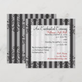 Elegantes Muster 2 Einladung (Vorne/Hinten)