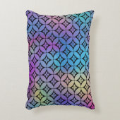 Elegantes Muster Abstrakter Blumenkreise Dekokissen (Vorderseite(Vertikal))