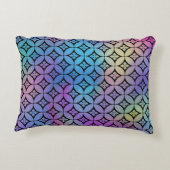 Elegantes Muster Abstrakter Blumenkreise Dekokissen (Rückseite)