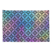 Elegantes Muster Abstrakter Blumenkreise Kissenbezug (Rückseite-Rechts)