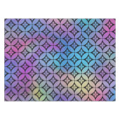 Elegantes Muster Abstrakter Blumenkreise Tischdecke (Vorderseite (Horizontal))