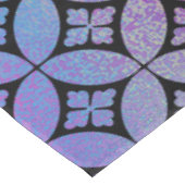 Elegantes Muster Abstrakter Blumenkreise Tischdecke (Schrägansicht)