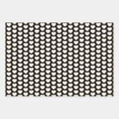 Elegantes Muster aus Gold, Schwarz und Weiß Geschenkpapier Set (Vorderseite 2)