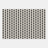 Elegantes Muster aus Gold, Schwarz und Weiß Geschenkpapier Set (Vorderseite)