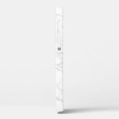 Elegantes Muster aus weißem Marmor Case-Mate iPhone Hülle (Rückseite / Links)