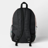 Elegantes Muster Bedruckter Rucksack (Rückseite)