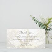 Elegantes Muster Beileid Danke P card 2 (Stehend Vorderseite)