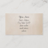 Elegantes Muster-Blumenrosa/-BEIGE Visitenkarte (Rückseite)