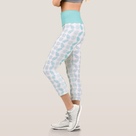 Elegantes Muster botanischer tropischer Blätter im Capri Leggings