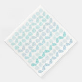 Elegantes Muster botanischer tropischer Blätter im Serviette (Ecke)