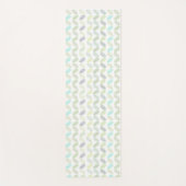 Elegantes Muster botanischer tropischer Blätter im Yogamatte (Vorderseite)