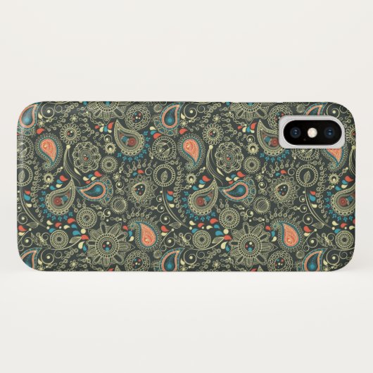 Elegantes Muster Case-Mate iPhone Hülle (Rückseite (Horizontal))