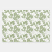 Elegantes Muster Chic Sage Green Geschenkpapier Set (Vorderseite 3)