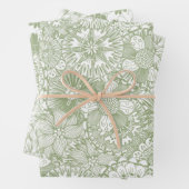 Elegantes Muster Chic Sage Green Geschenkpapier Set (Beispiel)