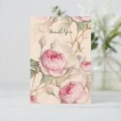 Elegantes Muster Dankeskarte (Stehend Vorderseite)