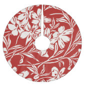 Elegantes Muster der Abstrakten Blumenbilder Polyester Weihnachtsbaumdecke (Vorderseite)