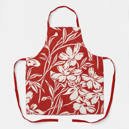 Elegantes Muster der Abstrakten Blumenbilder Schürze (Vorderseite)