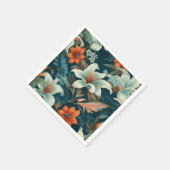 Elegantes Muster der Blume Serviette (Ecke)