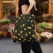 Elegantes Muster der Gelben Buttercup-Blume Tasche