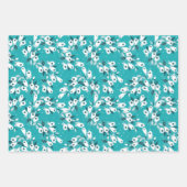 Elegantes Muster der Tulip Blume Botanisches Kunst Geschenkpapier Set (Vorderseite 2)