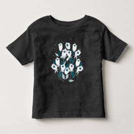 Elegantes Muster der Tulip Blume Botanisches Kunst Kleinkind T-shirt