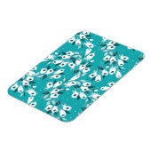 Elegantes Muster der Tulip Blume Botanisches Kunst Magnet (Linke Seite)