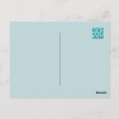 Elegantes Muster der Tulip Blume Botanisches Kunst Postkarte (Rückseite)