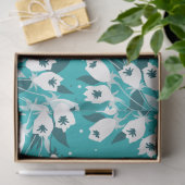 Elegantes Muster der Tulip Blume Botanisches Kunst Seidenpapier (Geschenk)